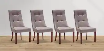 Muebles Dico Paquete 4 sillas luxor gris oferta