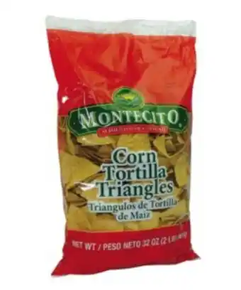 Totopos de maíz triángulo montecito