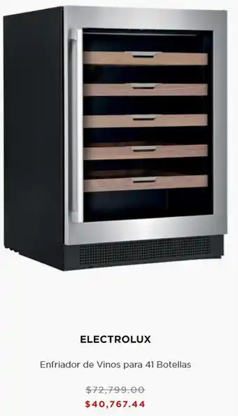 Palacio de Hierro Electrolux Enfriador de Vinos para 41 Botellas oferta