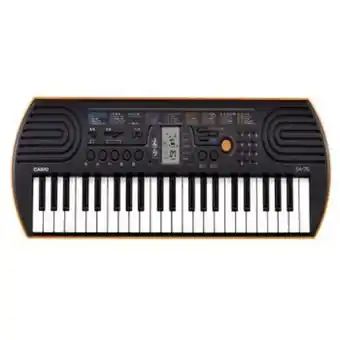 Casio mini teclado musical sa-76 44 teclas naranja