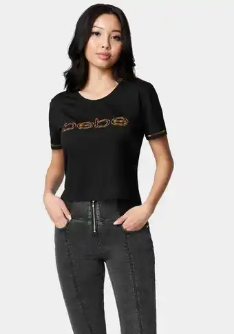 Bebe Bebe logo rainbow coverstitch tee oferta