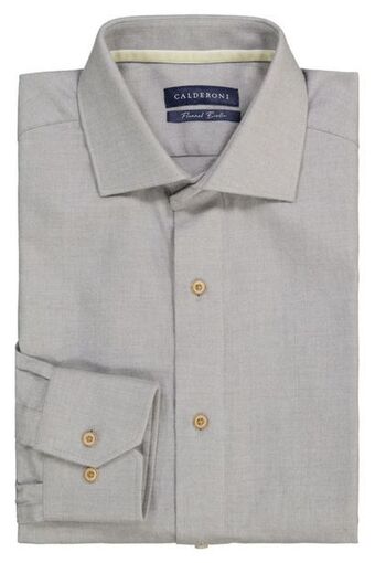 Robert's Camisa calderoni color gris contemporary fit oferta