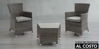 Casa de las Lomas Set de jardín tashelle gris oferta