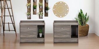 Muebles Dico Juego burós izquierdos riga gris oferta