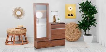 Muebles Dico Cómoda con espejo nuria parota oferta
