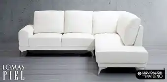 Casa de las Lomas Sala en l piel antonella blanco derecha oferta