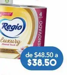 Farmacia San Pablo Regio luxury almond touch papel higiénico 4 piezas oferta