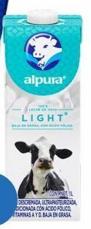 Alpura 2000 leche líquida light 1 l líquido