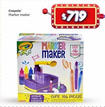 Bodega Aurrerá Crayola marker maker oferta