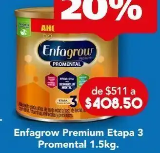 Farmacia San Pablo Enfagrow premium promental etapa 3 sabor natural 1500 g oferta