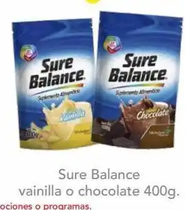 Sure balance sabor chocolate suplemento alimenticio 400 g