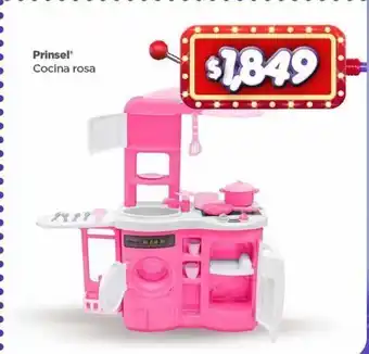 Bodega Aurrerá Prinsel cocina rosa oferta