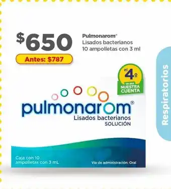 Bodega Aurrerá Pulmonaron 10 ampolletas 3ml oferta