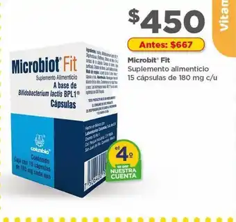 Bodega Aurrerá Microboit fit 15 cáps 180mg oferta