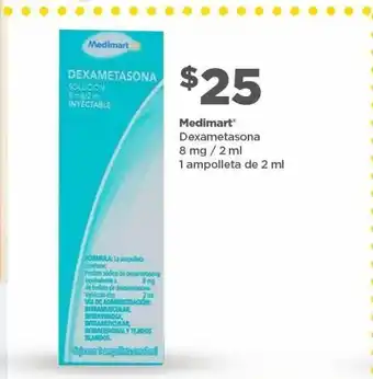 Bodega Aurrerá Dexametasona 8mg/2ml 1 ampolleta de 2ml oferta
