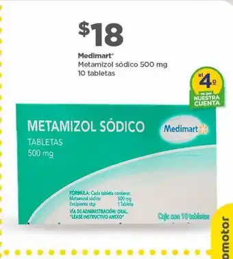 Metamizol sódico 500mg 10 tabs