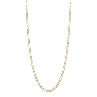 Nacional Monte de Piedad Collar de tres eslabones por uno en oro amarillo 14 kilates. oferta