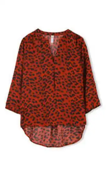 Blusa tipo túnica animal print