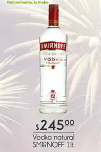 Vodka Natural Smirnoff 1lt