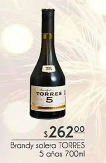 Sears Brandy Solera Torres 5 años 700ml oferta
