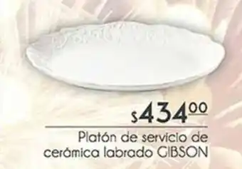 Sears Platón de Servicio de Cerámica Labrado Gibson oferta