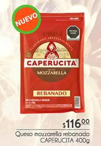 Queso Mozzarella Rebanado Caperucita 400g