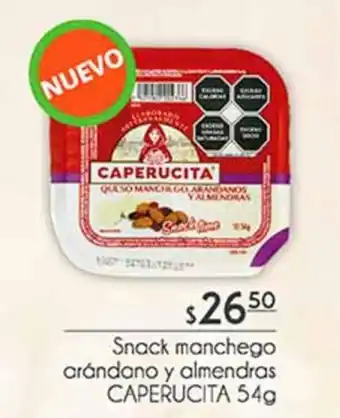 Snack Manchego Arándano y Almendras Caperucita 54g