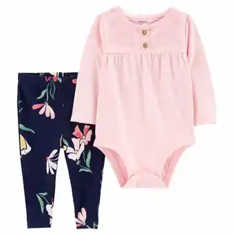 Conjunto casual para niña carters 2 piezas rosa 1n971710
