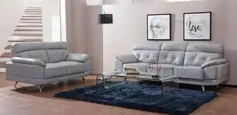 Muebles Dico Sala de piel san marino gris oferta