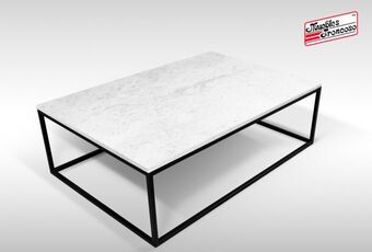 Muebles Troncoso Mesa centro greca rectangular marmol gris oferta