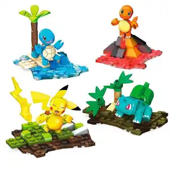 Mega construx pokémon, equipo de kanto, juguete de construcción para niños de 6 años en adelante