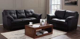 Muebles Dico Sala de piel derby confort chocolate oferta