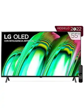 Pantalla lg oled smart tv de 55 pulgadas 4k oled55a2psa con webos