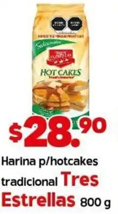 Harina p/Hotcakes Tradicional Tres Estrellas 800g