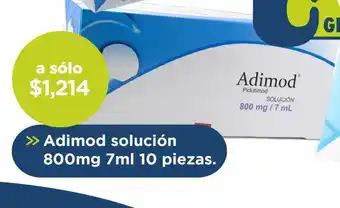 Farmacia San Pablo Adimod solución 800mg 7ml 10 piezas oferta