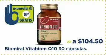Farmacia San Pablo Biomiral vitabiom q10 30 cápsulas oferta
