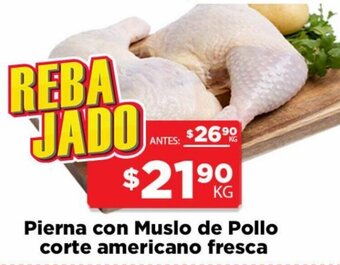 HEB Pierna con Muslo de Pollo Corte Americano Fresca oferta
