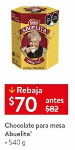 Walmart Chocolate para Mesa Abuelita 540g oferta