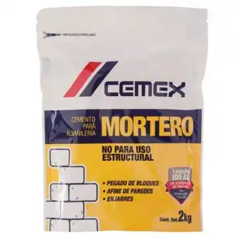 Cemex, mortero - 2 kg, paquete