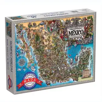 Rompecabezas de piso república mexicana 48 piezas novelty