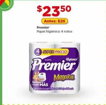 Bodega Aurrerá Papel higiénico premier 4 rollos oferta