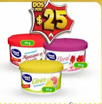 Bodega Aurrerá Gel aromatizante great value 70g oferta