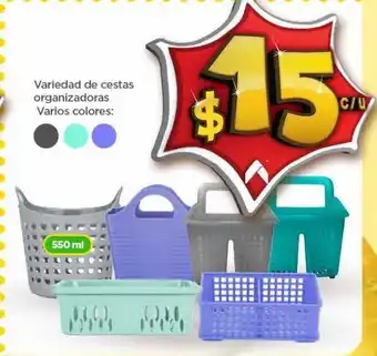 Variedad de cestas organizadoras