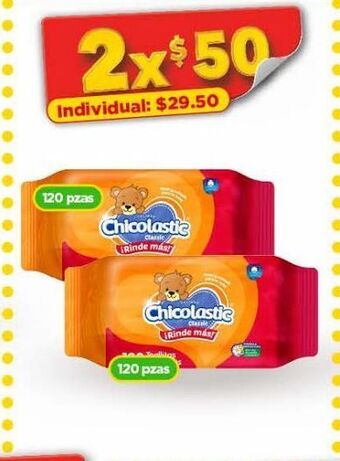 Bodega Aurrerá Toallitas húmedas para bebé chicolastic 120pzas oferta