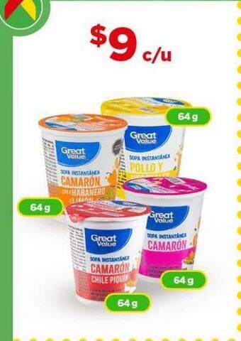 Bodega Aurrerá Yogurt great value 64g oferta
