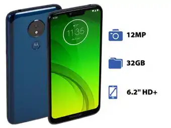 PCEL Smartphone motorola moto g7 power: procesador snapdragon 632 octa core (1.8 ghz), memoria ram de 2gb, almacenamiento de 32gb, oferta