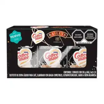 Sam's Club Sustituto de crema líquido para café coffee mate baileys 3 pzas de 530 g oferta
