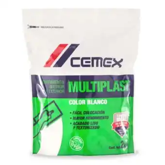Construrama Cemex, multiplast blanco - 2 kg, paquete oferta