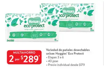 Walmart Variedad De Pañales Desechables Unisex Huggies oferta