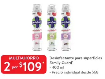 Walmart Desinfectante Para Superficies Family Guard 400 ml oferta